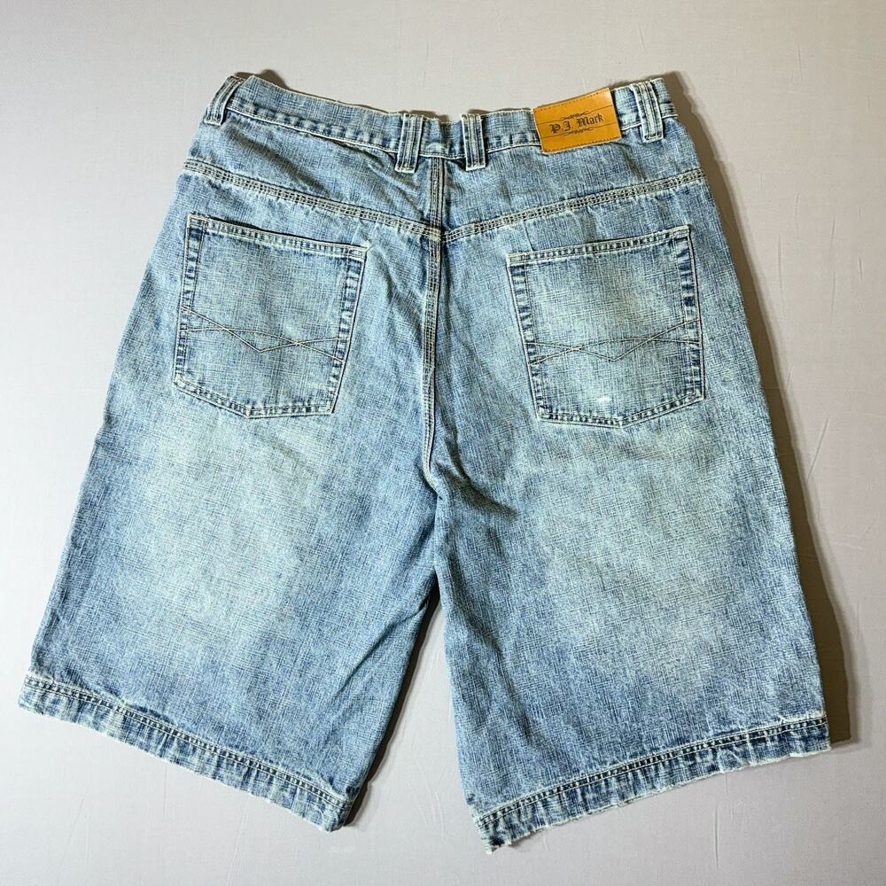 P.J. Mark Baggy Y2K Denim Shorts Size 38 - Picture 9 of 9